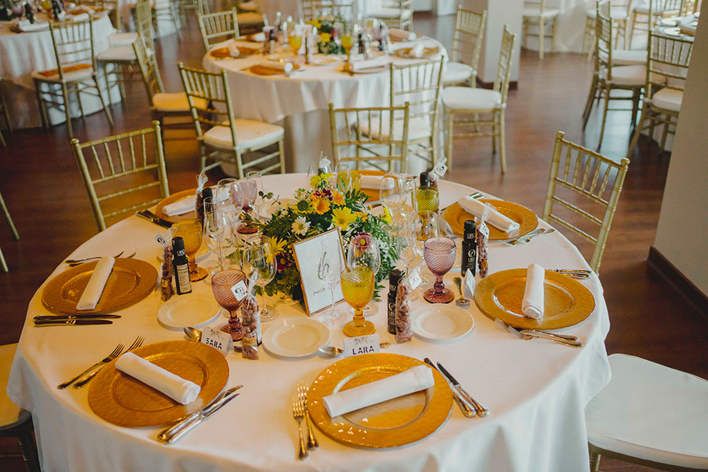 mesa de boda en el palacio de mijares