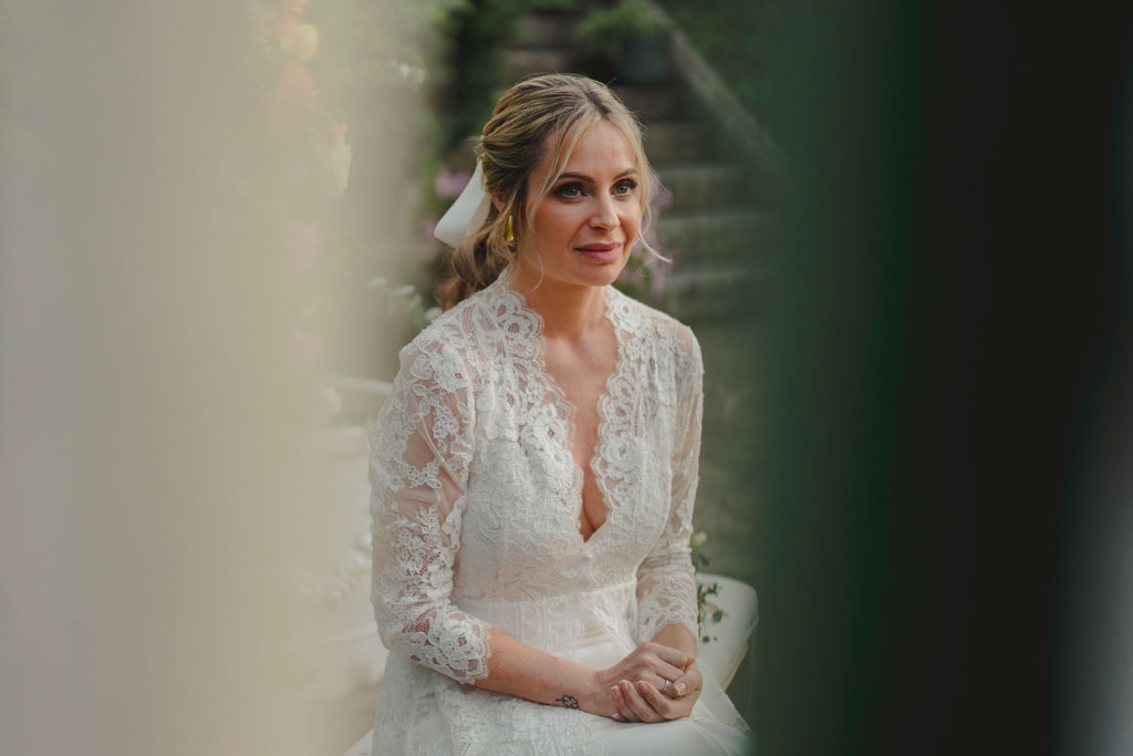 Novia en su ceremonia de boda