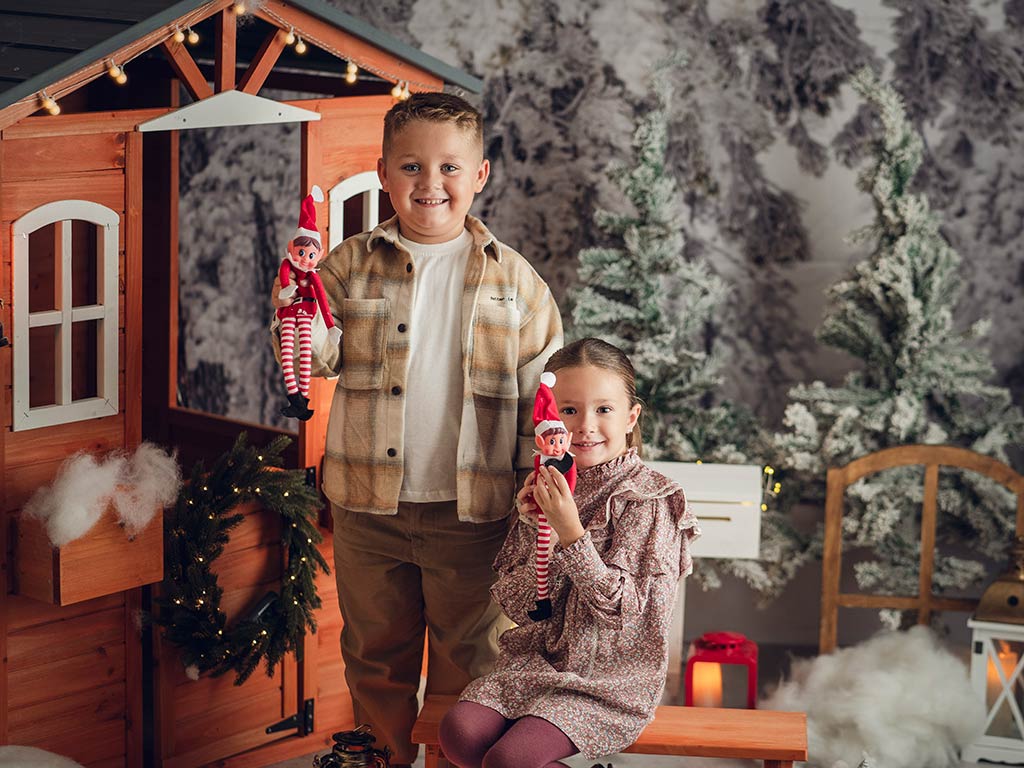 Decorado Mini sesiones de Navidad 2024 en Santander con Marcos Greiz